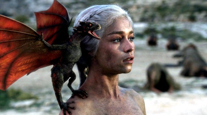 Daenerys y sus dragones