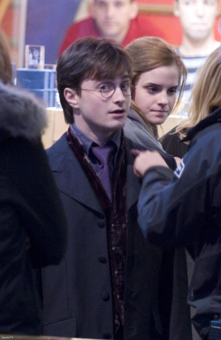 En el set de 'Harry Potter y las reliquias de la muerte'