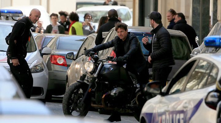 Tom Cruise rodando en París