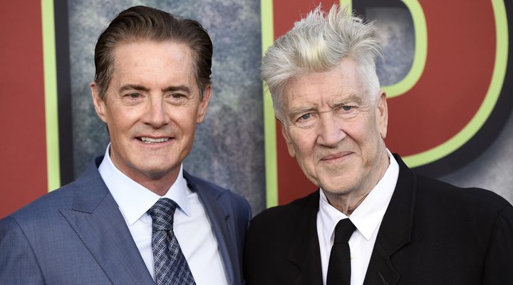 David Lynch y Kyle MacLachlan en la premiere de 'Twin Peaks'