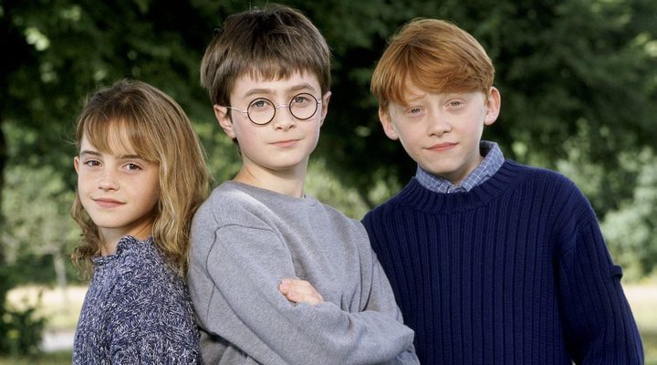 Daniel Radcliffe, Rupert Grint y Emma Watson