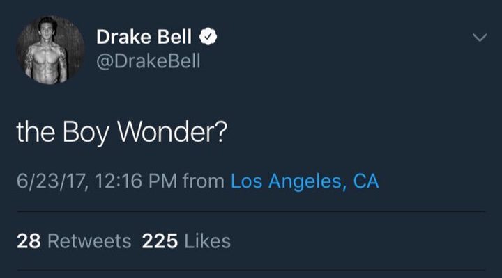  tweet drake bell