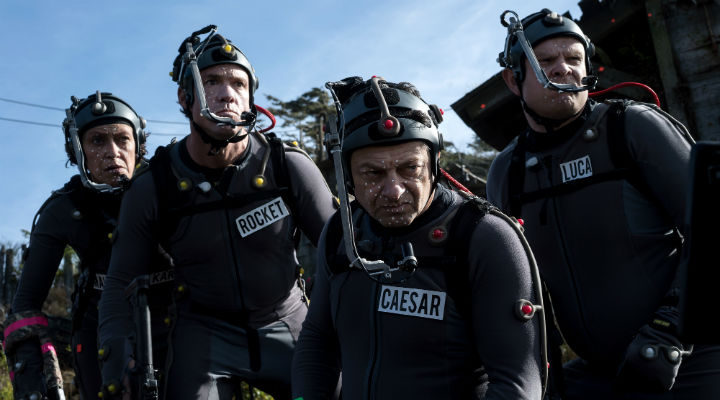 Andy Serkis como el líder de los simios, César