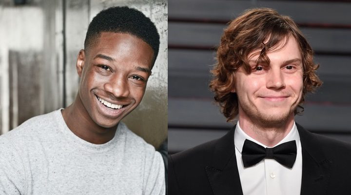 Evan Peters y Lamar Johnson