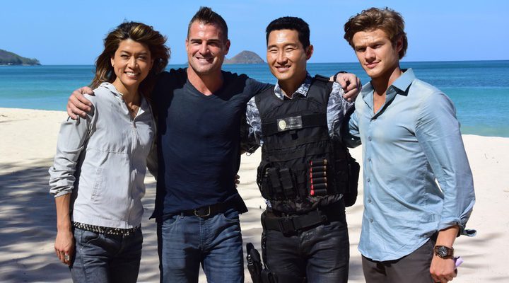 Daniel Dae Kim, Grace Park, Alex O'Loughlin y Scott Caan