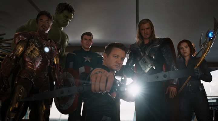 Robert Downey Jr., Mark Ruffalo, Chris Evans, Chris Hemsworth, Scarlett Johansson y Jeremy Renner