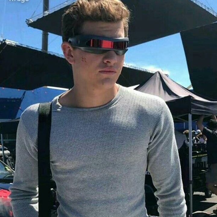 Tye Sheridan durante el rodaje de X-Men: Dark Phoenix