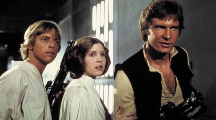  Leia, Luke y Han Solo