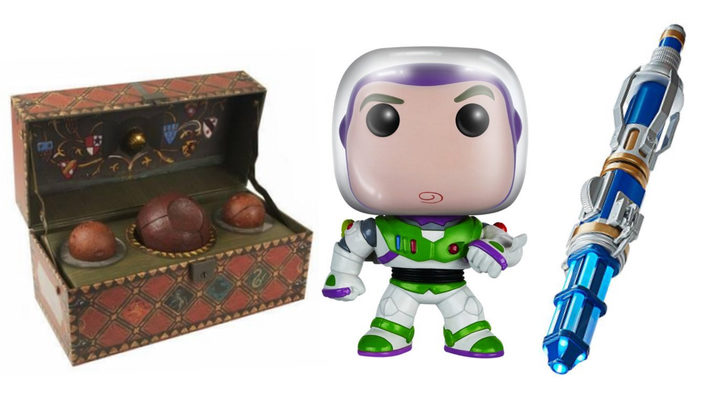  Funko Buzz Lightyear, baúl Quidditch, destornillador sónico