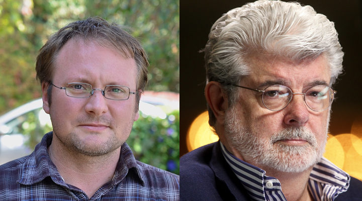  Rian Johnson y George Lucas