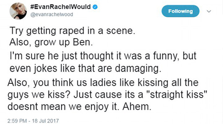 Evan Rachel Wood tweets