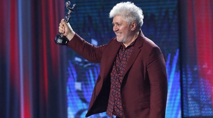 Pedro Almodóvar recoge su Premio Platino por 'Julieta'