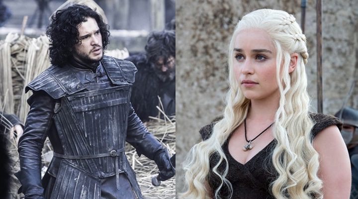 Jon Nieve y Daenerys Targaryen en 'Juego de Tronos'