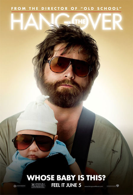 Tres carteles de personajes de 'The Hangover'