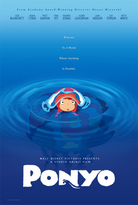 Nuevo cartel de 'Ponyo en el acantilado'