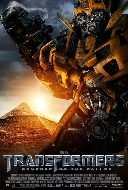 Tres carteles de personajes de 'Transformers'