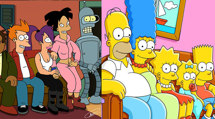 Futurama y Los Simpson