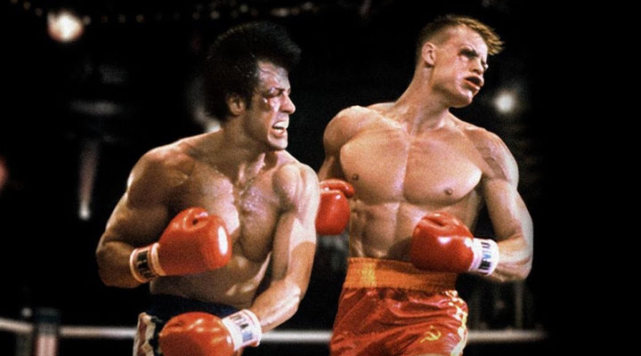 Rocky e Ivan Drago en 'Rocky IV'