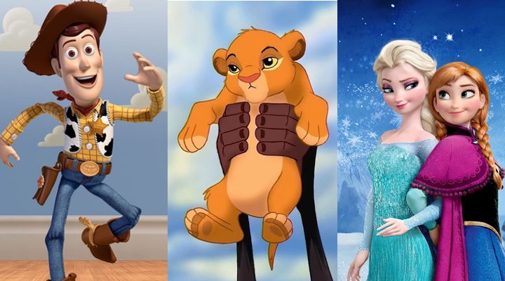 'Toy Story', 'El Rey León' y 'Frozen'