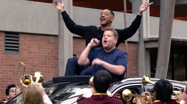 Jmes Corden y Will Smith