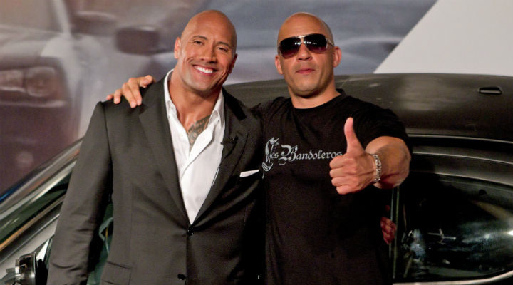 Dwayne Johnson y Vin Diesel, rápidos, furiosos y multimillonarios