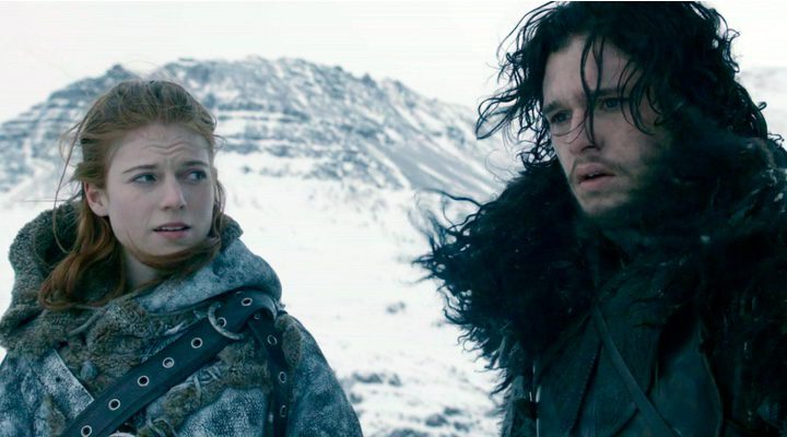 Rose Leslie y Kit Harington en 'Juego de Tronos'