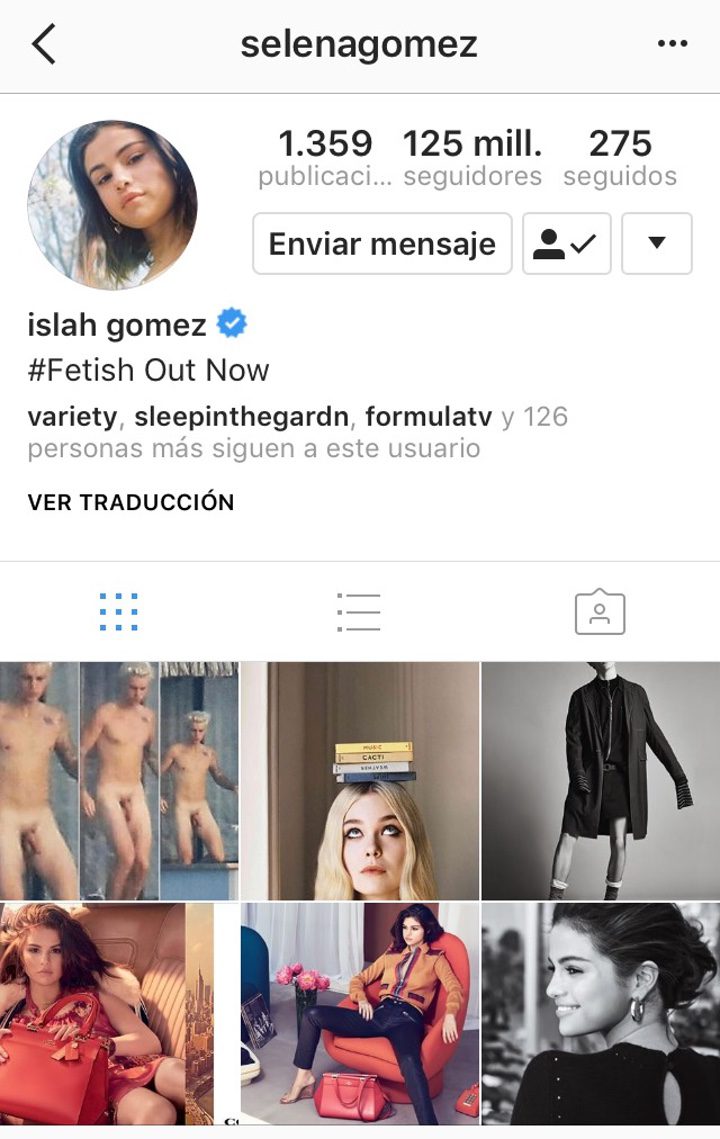 Hackean la cuenta de Instagram de Selena Gomez y publican fotos de Justin Bieber desnudo