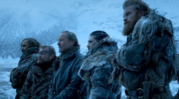 Iain Glen, Rory McCann, Kristofer Hivju, Kit Harington y Richard Dormer en 'Juego de Tronos'