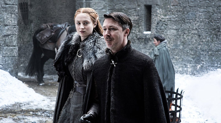 Aidan Gillen y Sophie Turner en 'Juego de Tronos'