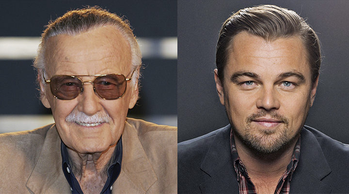 Stan Lee y Leonardo DiCaprio