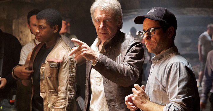 John Boyega, Harrison Ford y J.J. Abrams