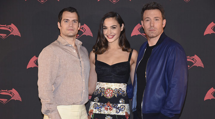 Gal Gadot, Henry Cavill y Ben Affleck