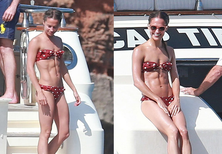 Alicia Vikander en bikini