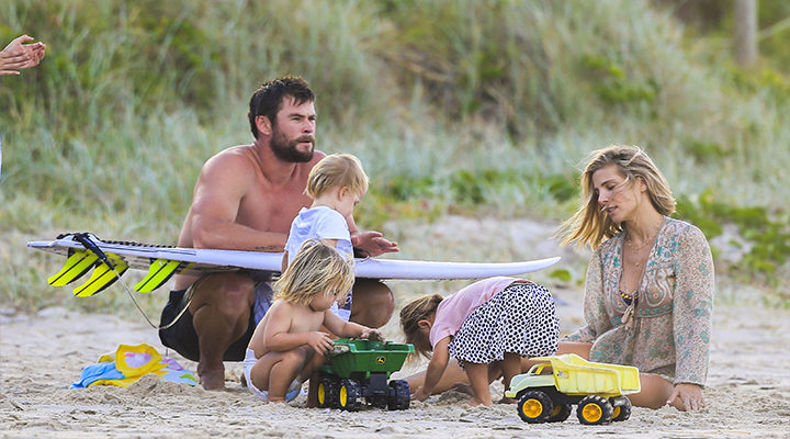 Elsa Pataky y su familia