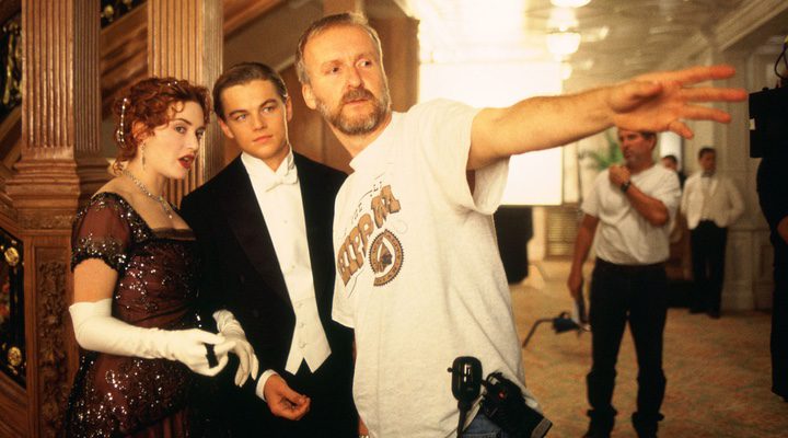  Kate Winslet, Leonardo DiCaprio y James Cameron detrás de las cámaras de 'Titanic'