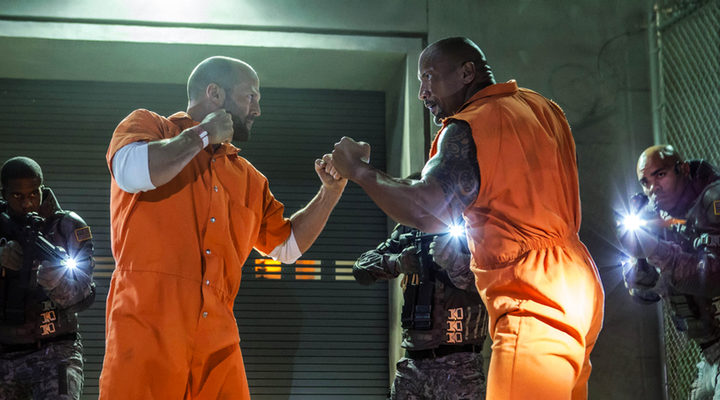 Dwayne Johson y Jason Statham en 'Fast and Furious'