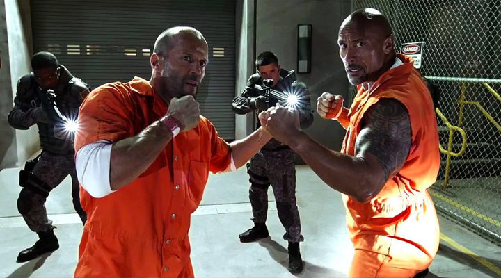 Dwayne Johnson y Jason Statham