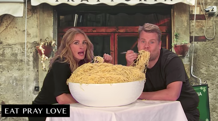 Julia Roberts y James Corden