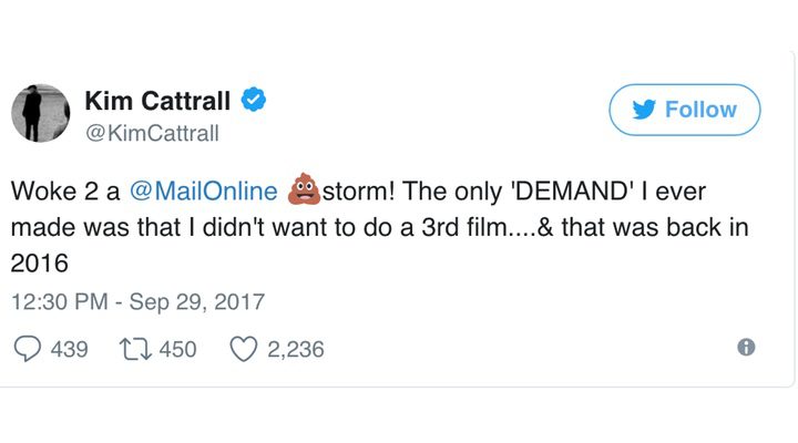 Tweet de Cattrall