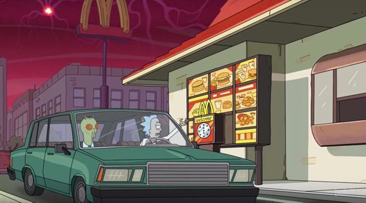 Rick en Mcdonalds