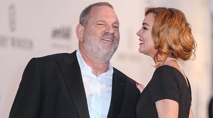 Lindsay Lohan y Harvey Weinstein