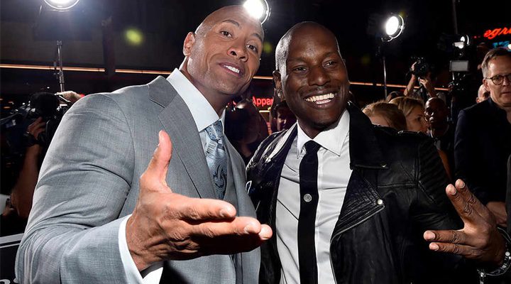 Tyrese Gibson y Dwayne Johnson