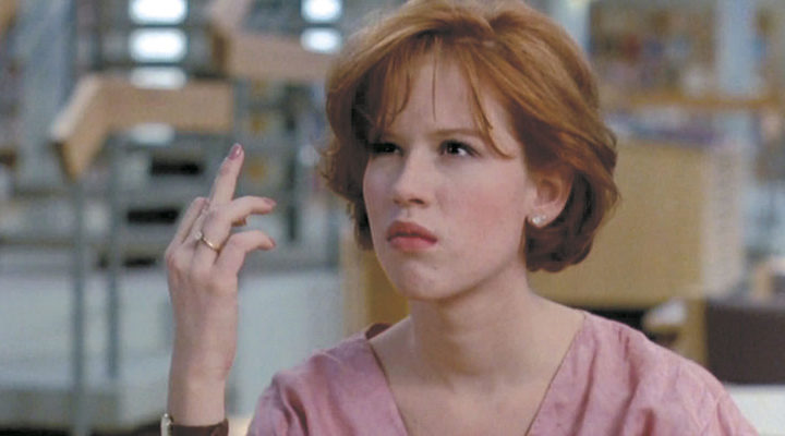 Molly Ringwald en 'El club de los cinco'