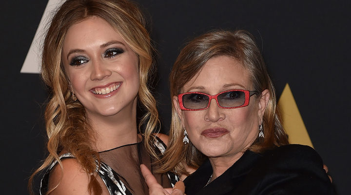  Carrie Fisher con su hija, Billie Lourd