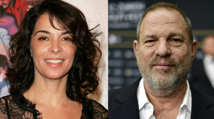  Annabella Sciorra y Harvey Weinstein