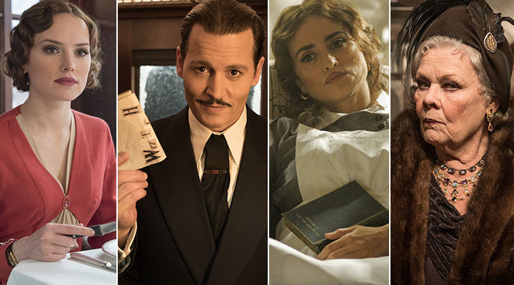  Daisy Ridley, Johnny Depp, Penélope Cruz y Judi Dench en 'Asesinato en el Orient Express'