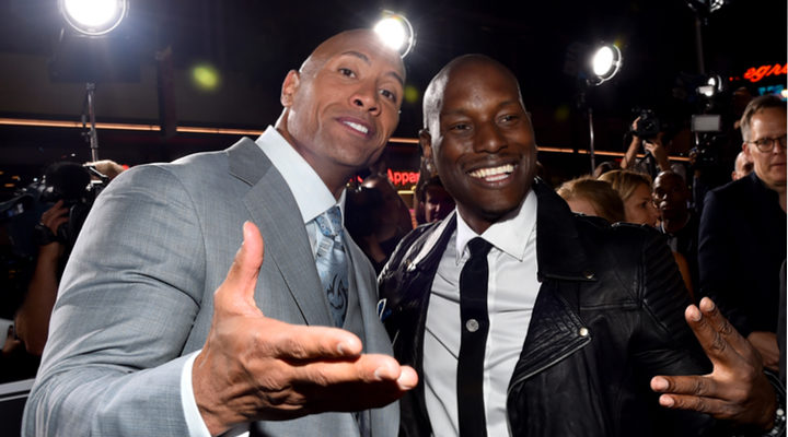 Dwayne Johnson y Tyrese Gibson