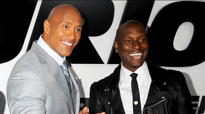 'Dwayne Johnson and Tyrese Gibson'