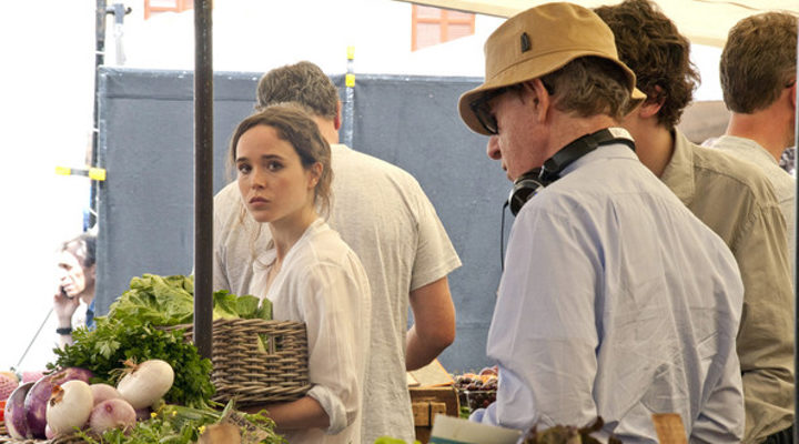 Ellen Page en el rodaje de 'A Roma con amor'