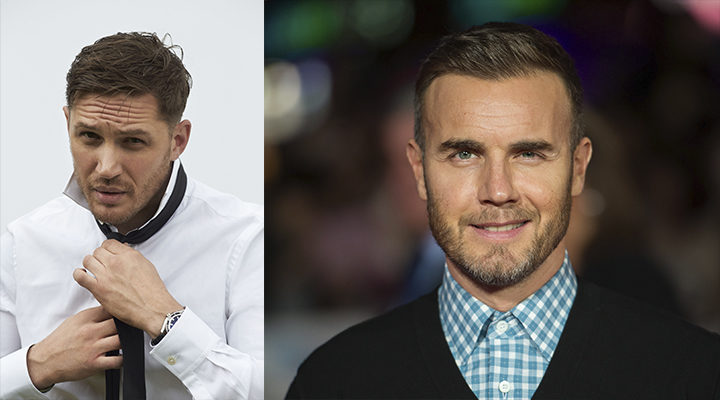 Tom Hardy y Gary Barlow